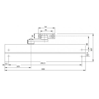 Доводчик ASSA-Abloy DC340  EN 2-6