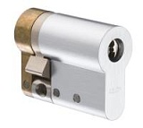 Цилиндр ABLOY DIN CY321T односторонний (ключ Protec2), NiHA (матовый никель),  35 мм