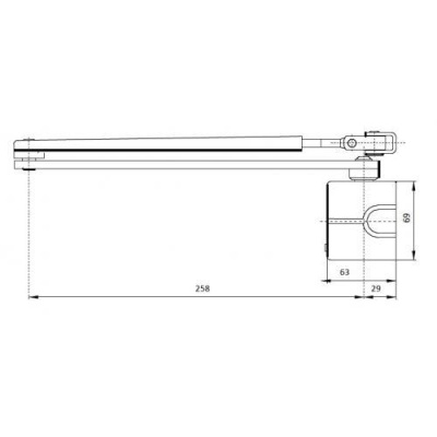 Доводчик ASSA-Abloy DC340DA  EN 2-6