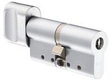 Цилиндр двойной ключ-поворот CY323T/218005 Ms Hcr KD (матовохромированный), DIN, Abloy