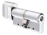 Цилиндр двойной ключ-поворот CY333T/218006 Fe Hcr KD HARD (матовохромированный), DIN, Abloy