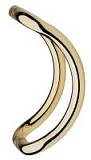 Дверная скоба ERGO 326-30/300 LK, латунь полированная (парная упаковка), Abloy 
